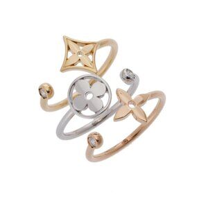 LOUIS VUITTON Idylle Ring Diamond #51 Three Color ring